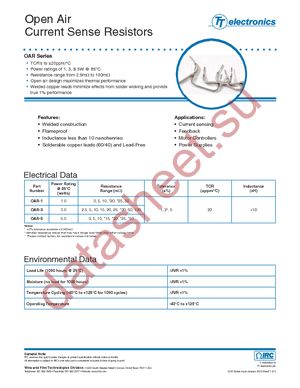 OAR-1-R050-F-LF datasheet  